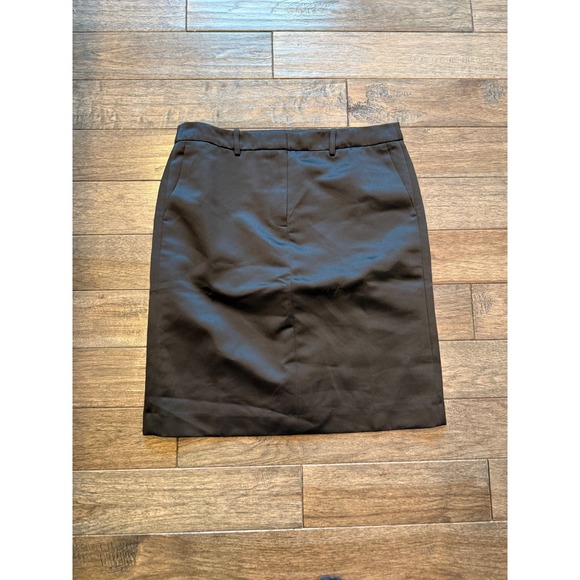 J.Crew Dresses & Skirts - J.Crew Pencil Skirt Women 10 Black Satin Finish Professional Workwear BK0001